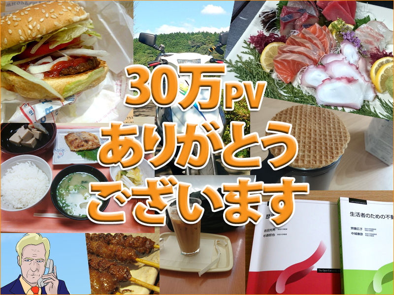 ブログのアクセス30万ありがとう