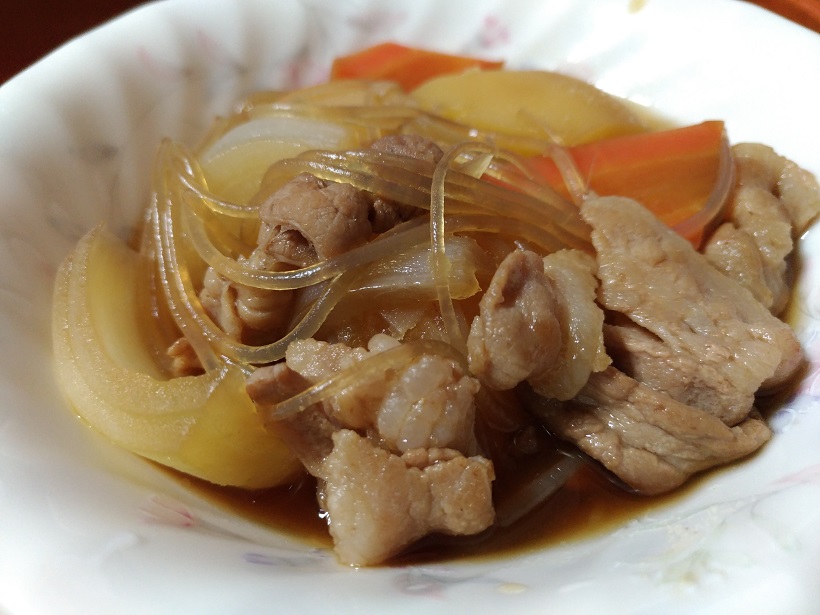 春雨入りの肉じゃが
