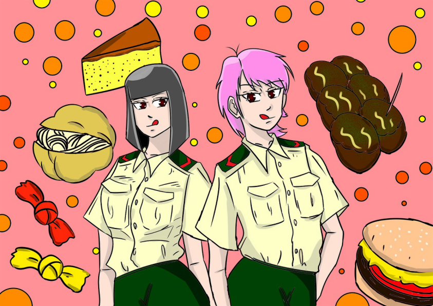2016年1月に描いたさくらとしのぶ